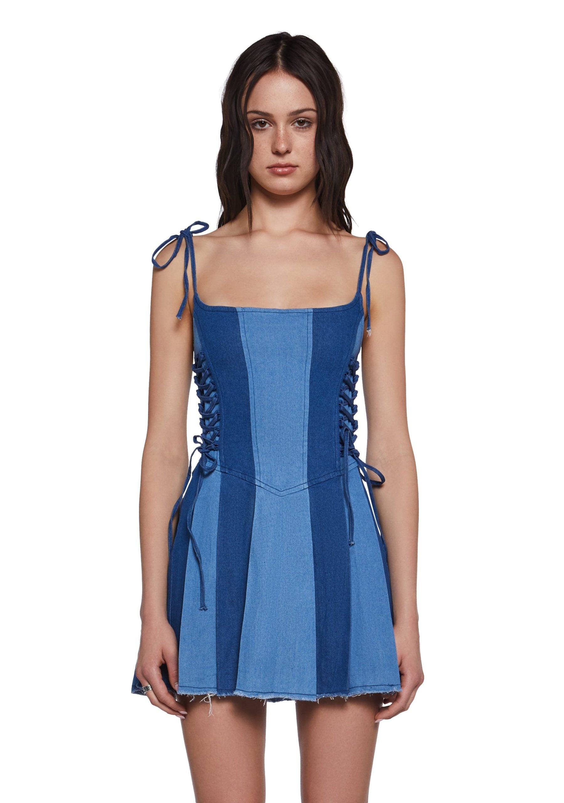 Lady’s Dilemma Mini Dress – Blue
