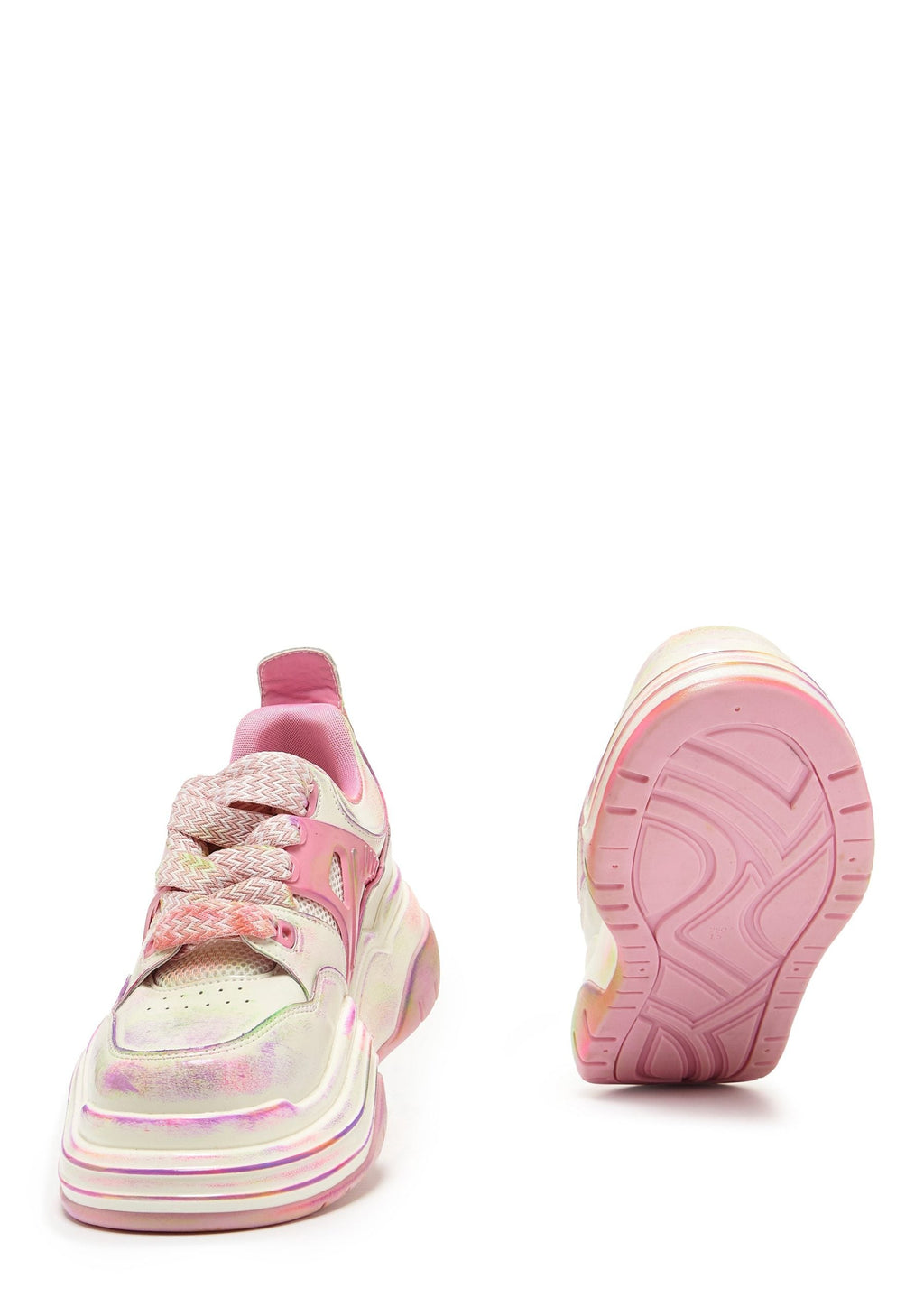Kaleidoscopic Platform Trainers – Rainbow