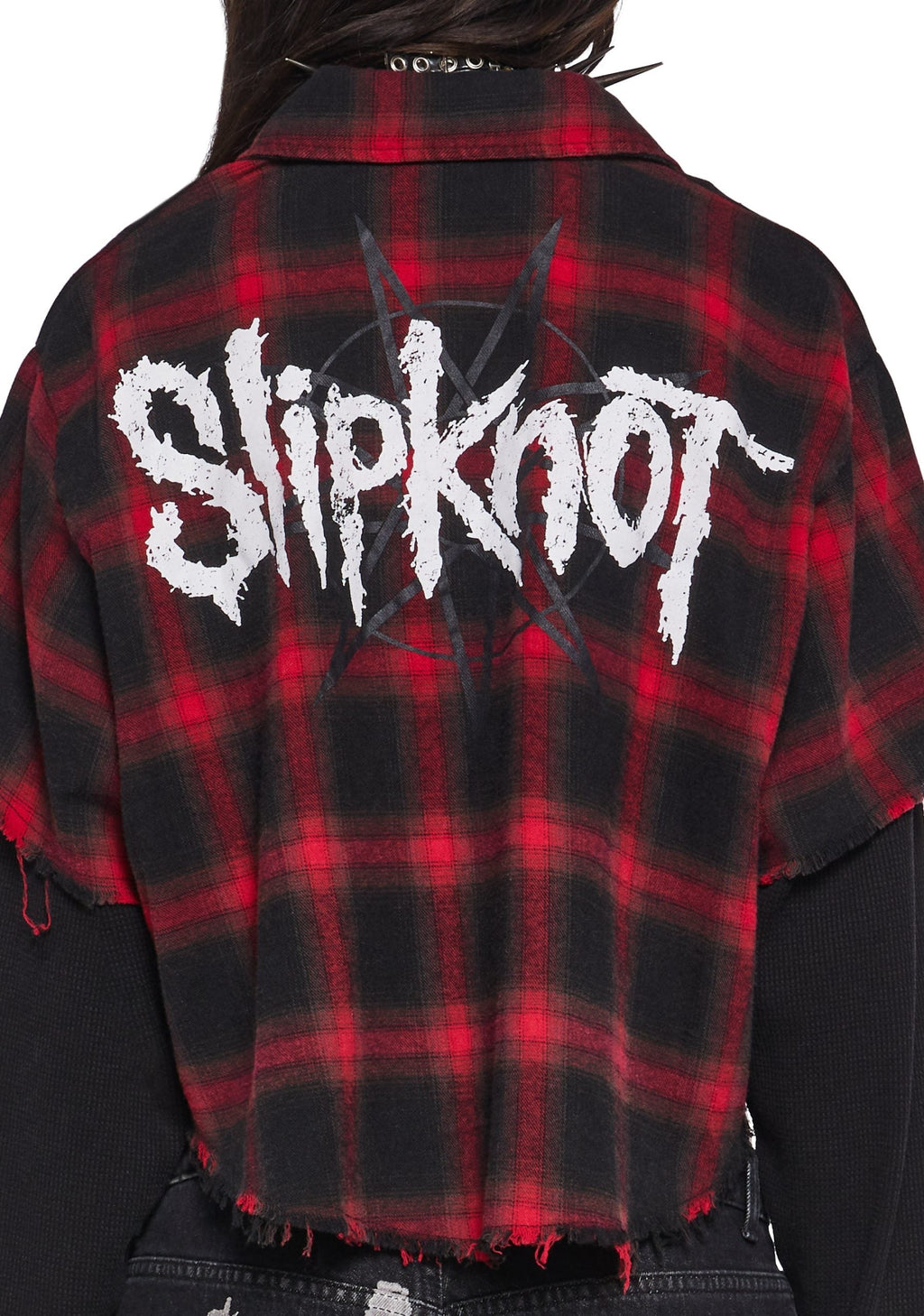 The Nameless Cropped Flannel Top