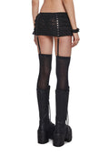 Skull Garter Mini Skirt