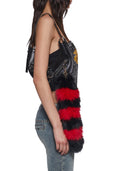 Foxtail Keychain – Red/Black