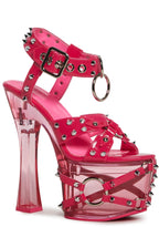 Twisted Darkness Platform Heels – Pink