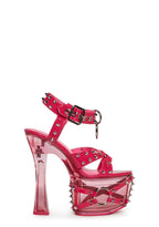 Twisted Darkness Platform Heels – Pink