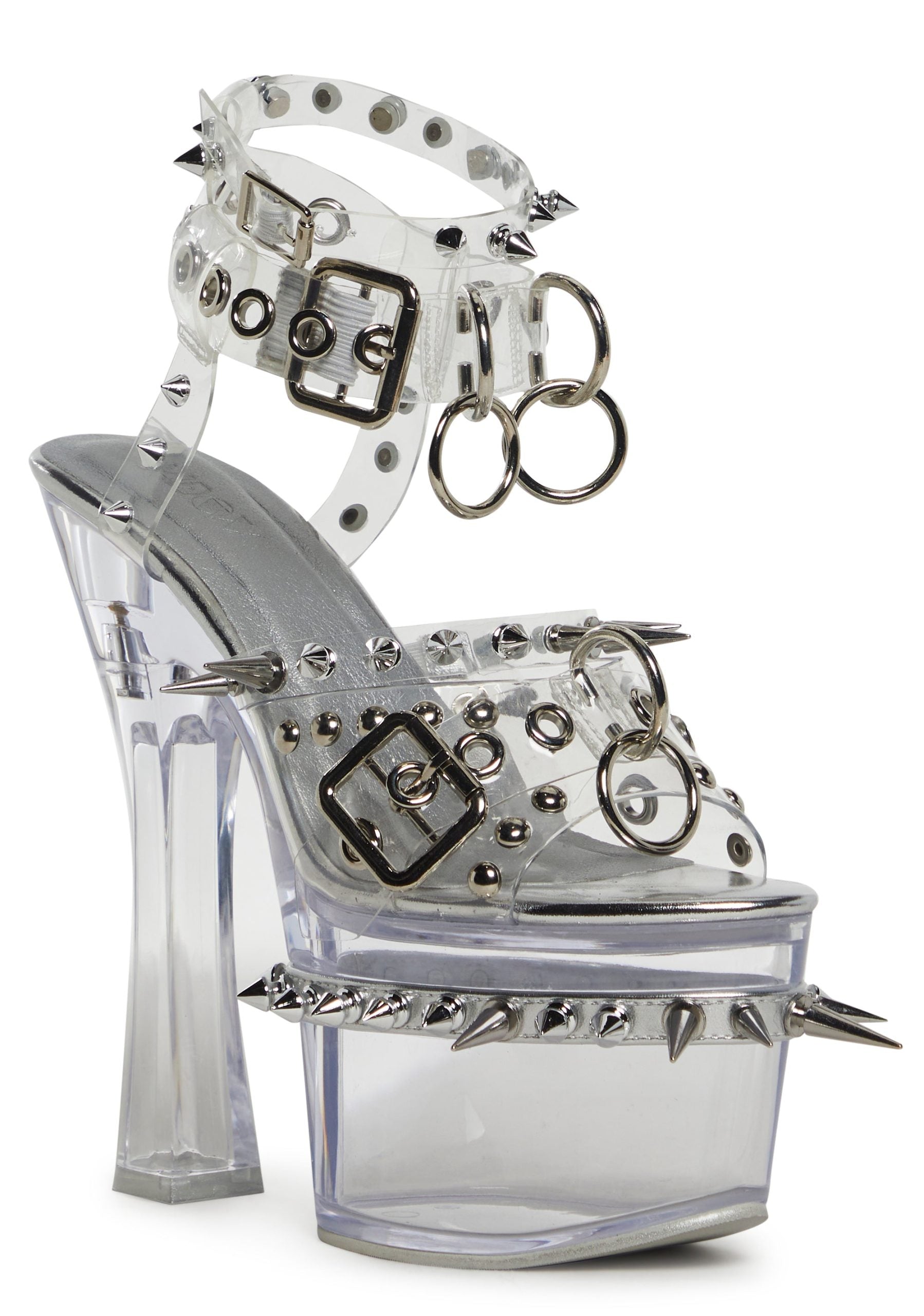 Romantic Misfit Platform Heels – Silver