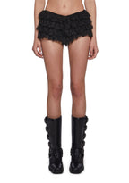 Soft Girl Ruffled Bloomers – Black