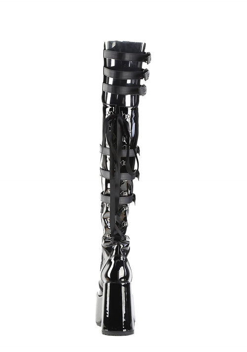Camel-305 Platfform Thigh High Boots