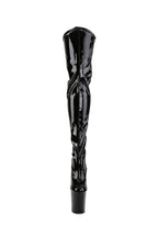 Flamingo-3000 Platform Thigh High Boots-Black