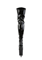 Flamingo-3000 Platform Thigh High Boots-Black