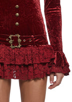 Crushed Velvet Mini Dress