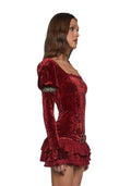 Crushed Velvet Mini Dress