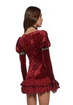 Crushed Velvet Mini Dress