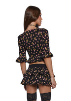 Floral Ruffled Top