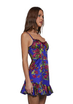 Floral Satin Slip Dress