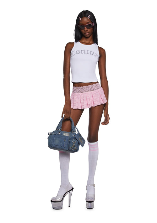 Big Bling Couture Tank Top – White