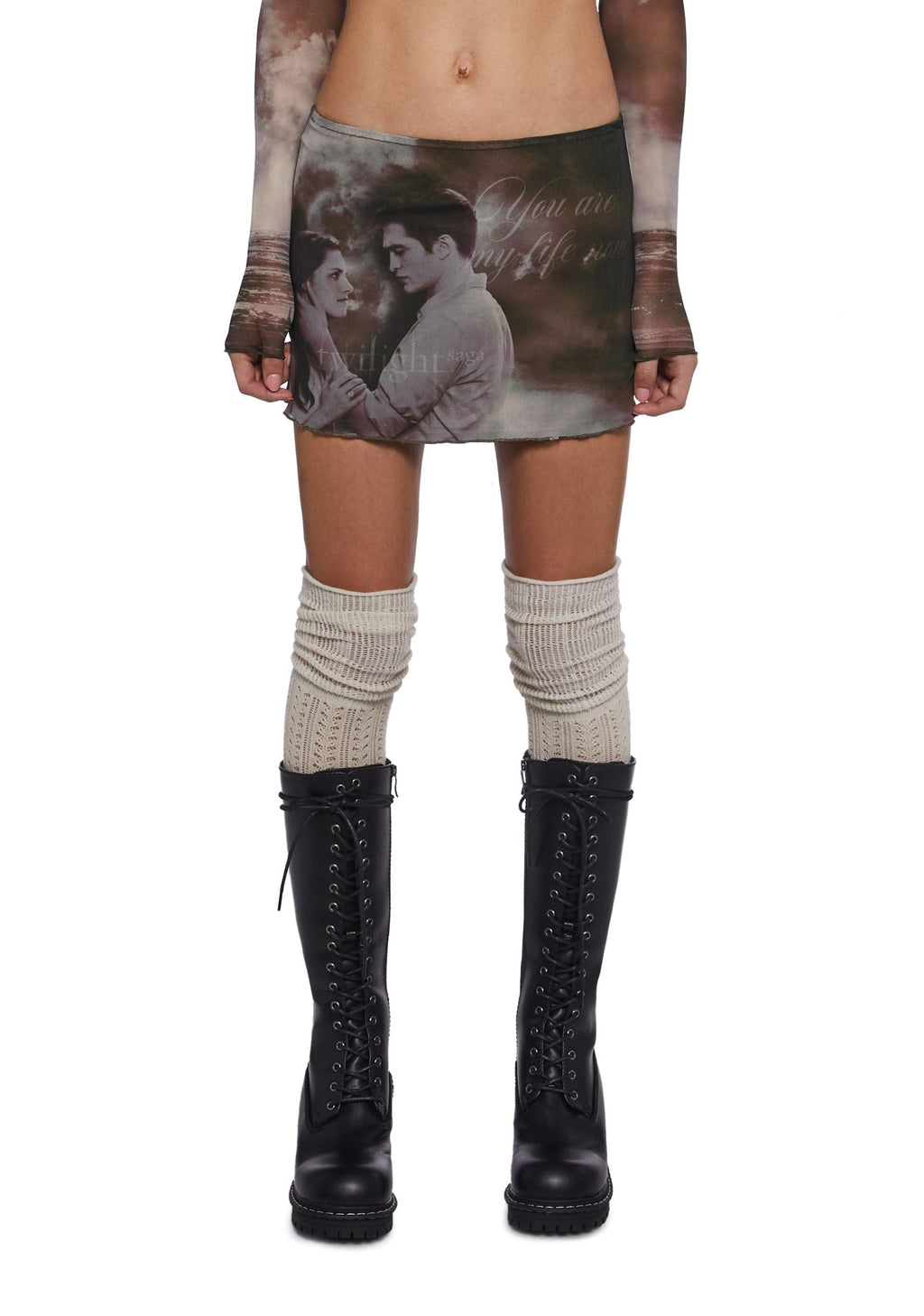 My Life Now Mesh Mini Skirt