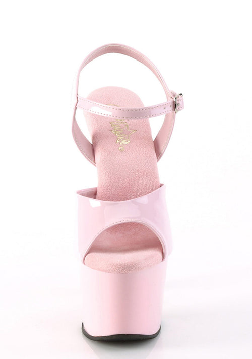Adore-709 Platform Ankle Strap Sandals-Baby Pink