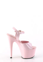 Adore-709 Platform Ankle Strap Sandals-Baby Pink