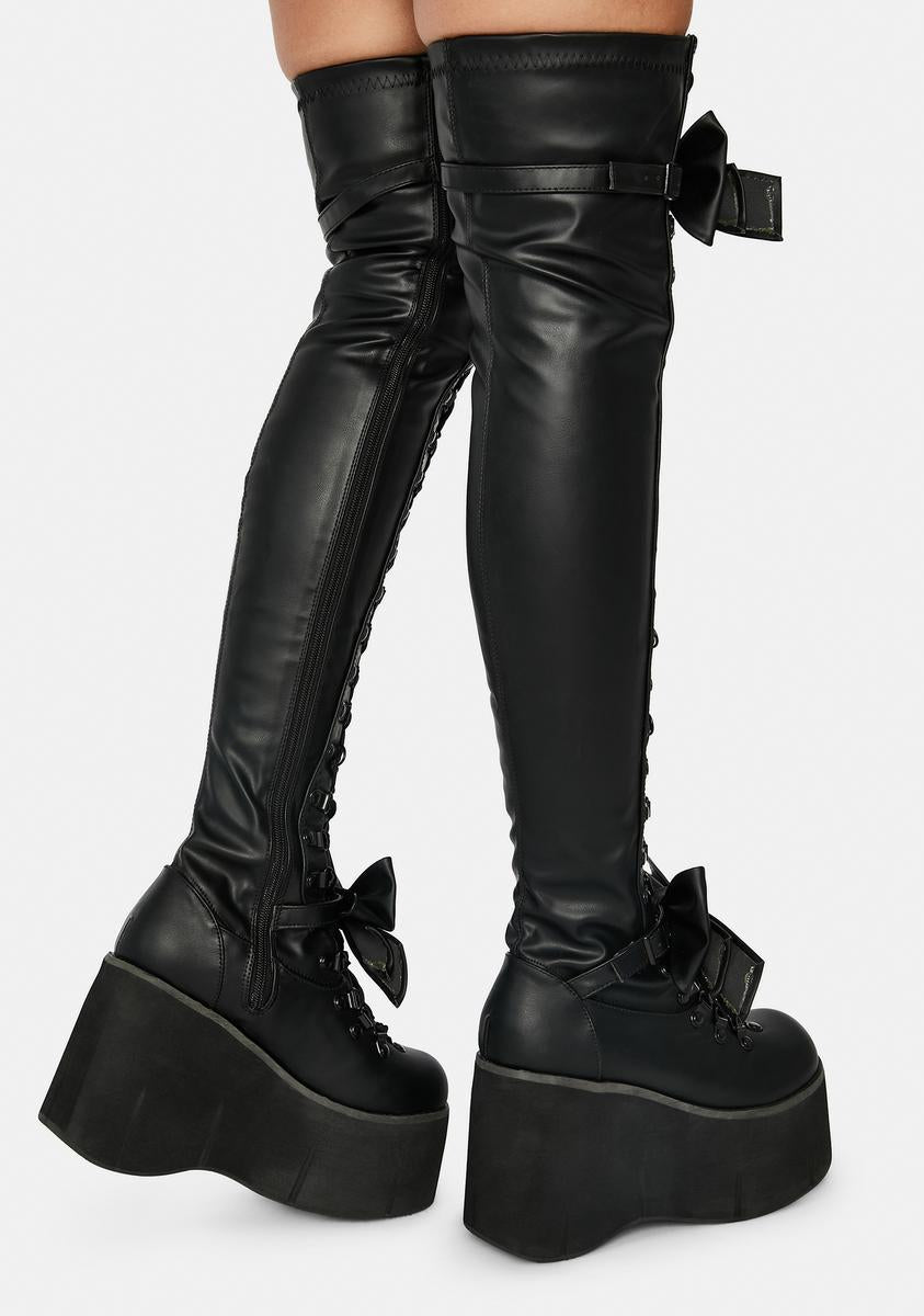 KERA-303 Platform Thigh High Boots