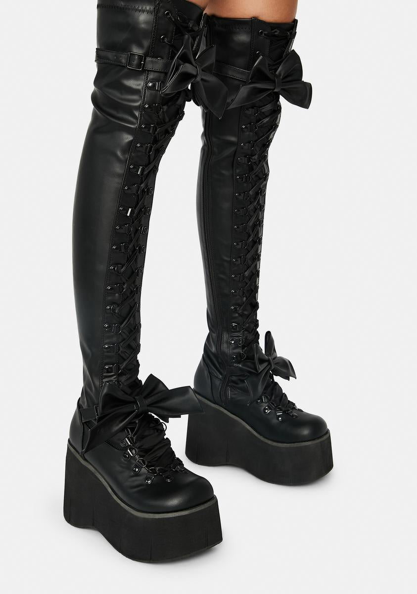 KERA-303 Platform Thigh High Boots