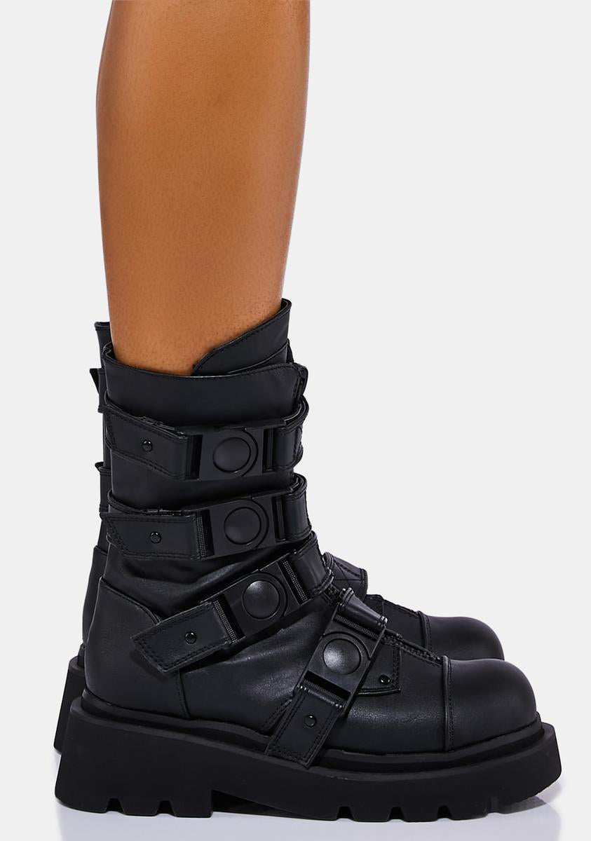 Renegade-55 Platform Calf High Boots