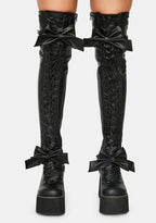 KERA-303 Platform Thigh High Boots