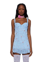 I’m Baby Mini Slip Dress – Light Blue