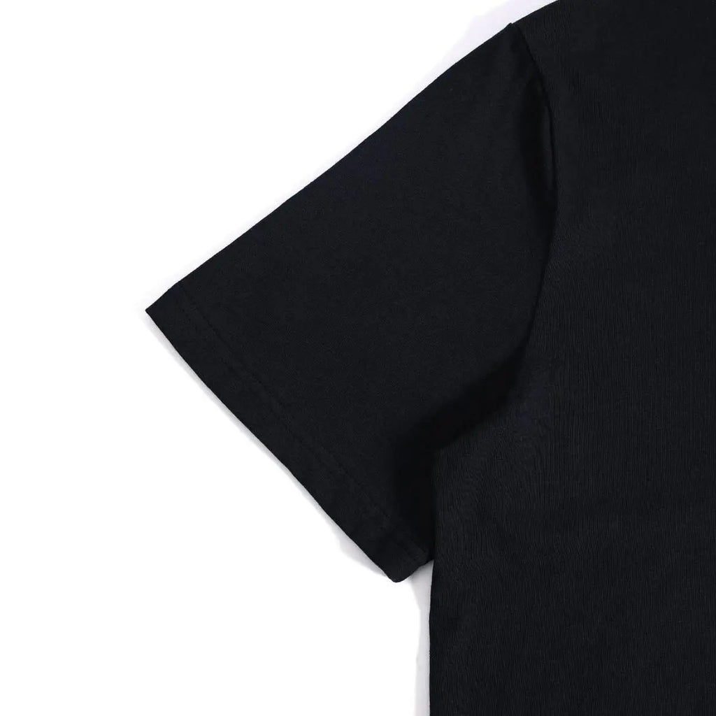 latest modern cotton T-shirt black lion graphic casual versatile breathable comfortable round neck hot selling mens black short sleeve T-shirt