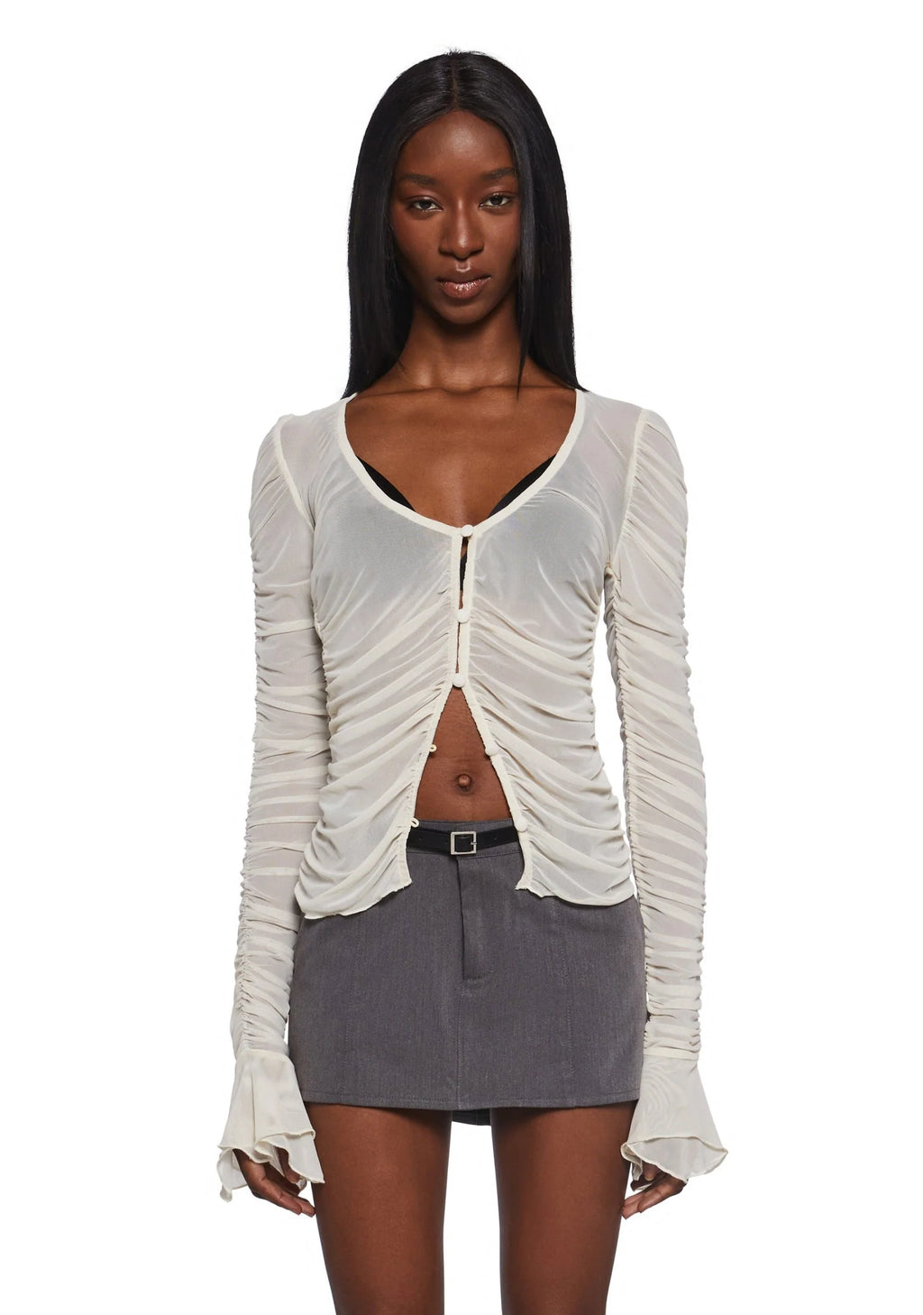 Divine Status Chiffon Blouse – Ivory