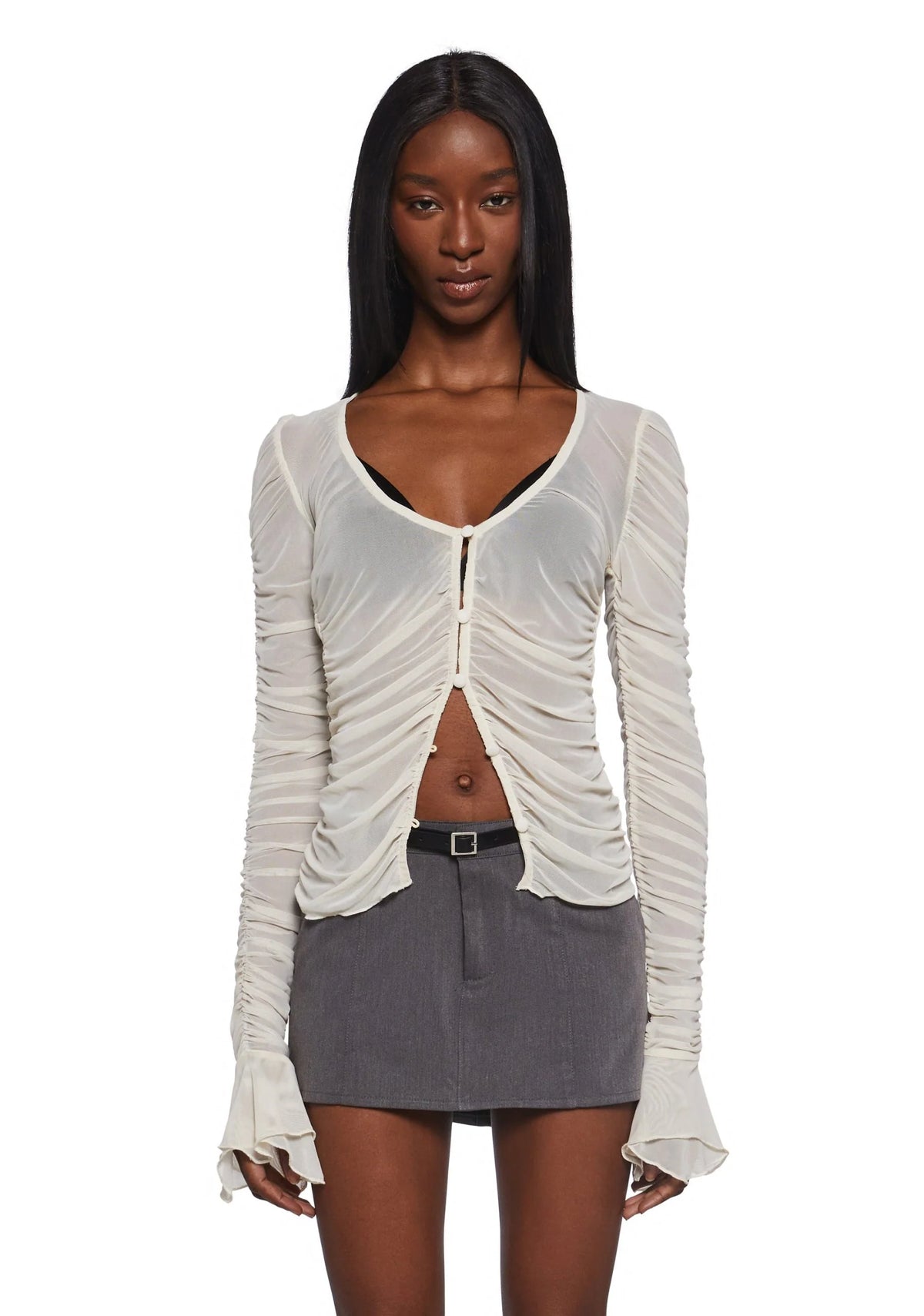 Divine Status Chiffon Blouse – Ivory
