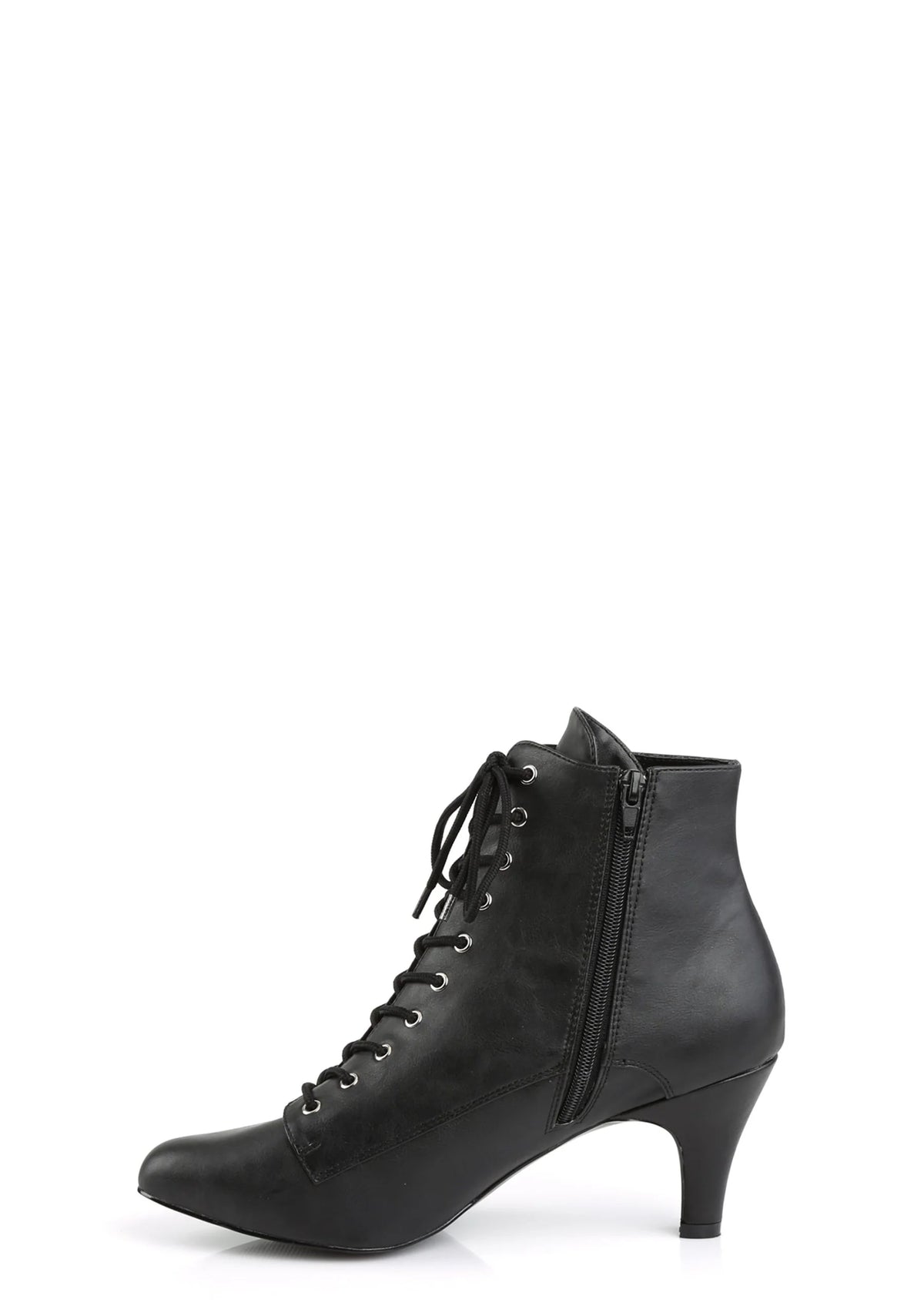 Divine-1020 Ankle Boot-Black PU