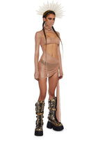 Dreamland Dancer Bodycon Dress – Gold