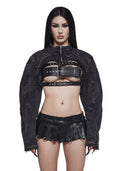 XTC Denim Choker Jacket – Black