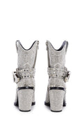 Sharp Sheriff Shine Cowboy Boots – Silver