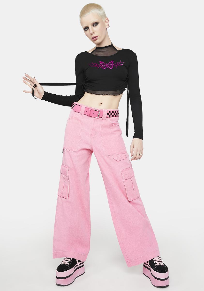 Trust My Instinct Graphic Crop Top