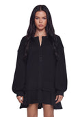 First Glances Trapeze Dress – Black