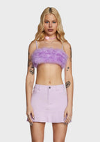 Lala La Fleur Boob Tube- Purple