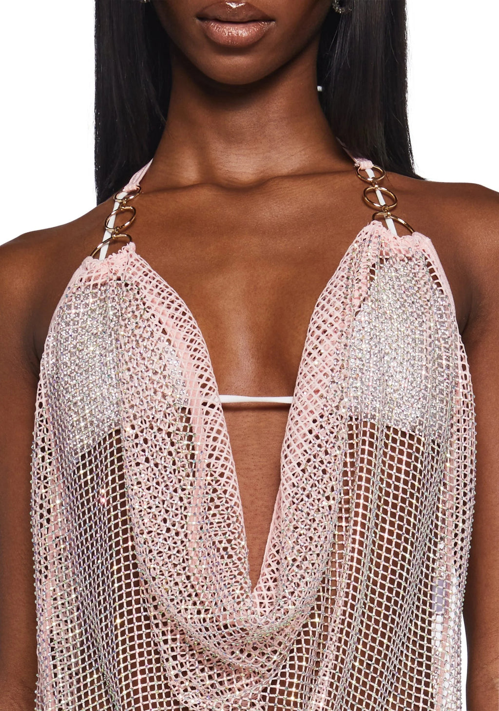 Dance Beats Cowl Top