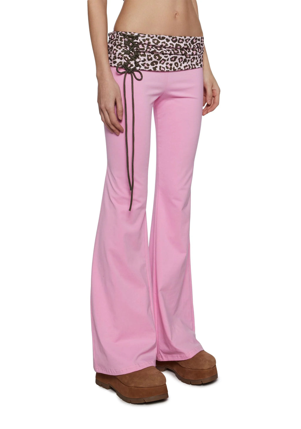 Hot Crush Knit Pants – Pink