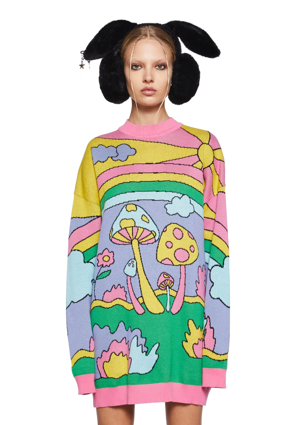 Psychedelic Fantasy Oversized Sweater