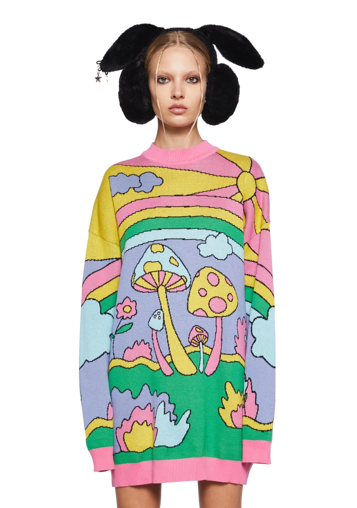 Psychedelic Fantasy Oversized Sweater