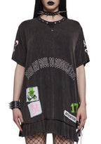 Send My Soul Washed Tee Dress
