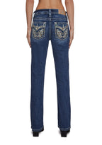 30″ Mid Rise Denim Boot Jeans
