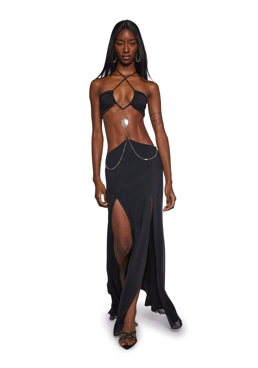 Dance Pulse Maxi Dress – Black