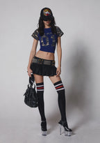 Viral Takeover Mini Skirt – Black