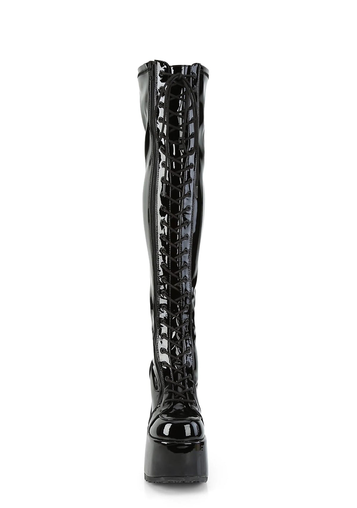 Camel-300 Platform Thigh High Boots