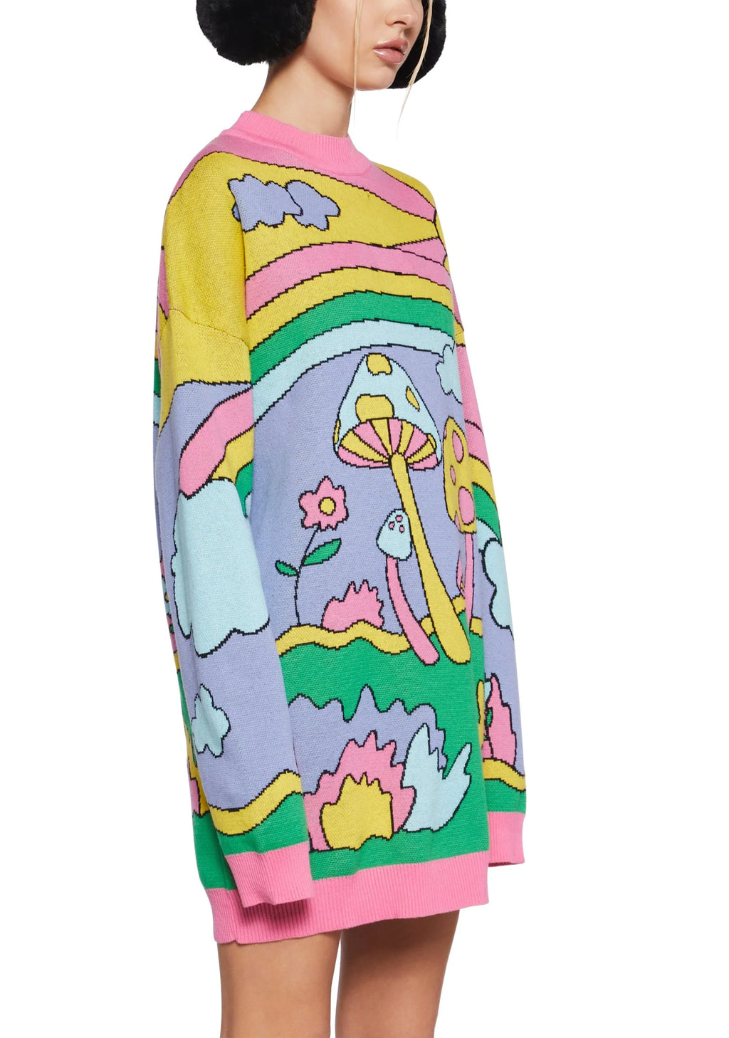 Psychedelic Fantasy Oversized Sweater