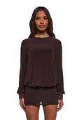 Class Clique Long Sleeve Dress – Brown