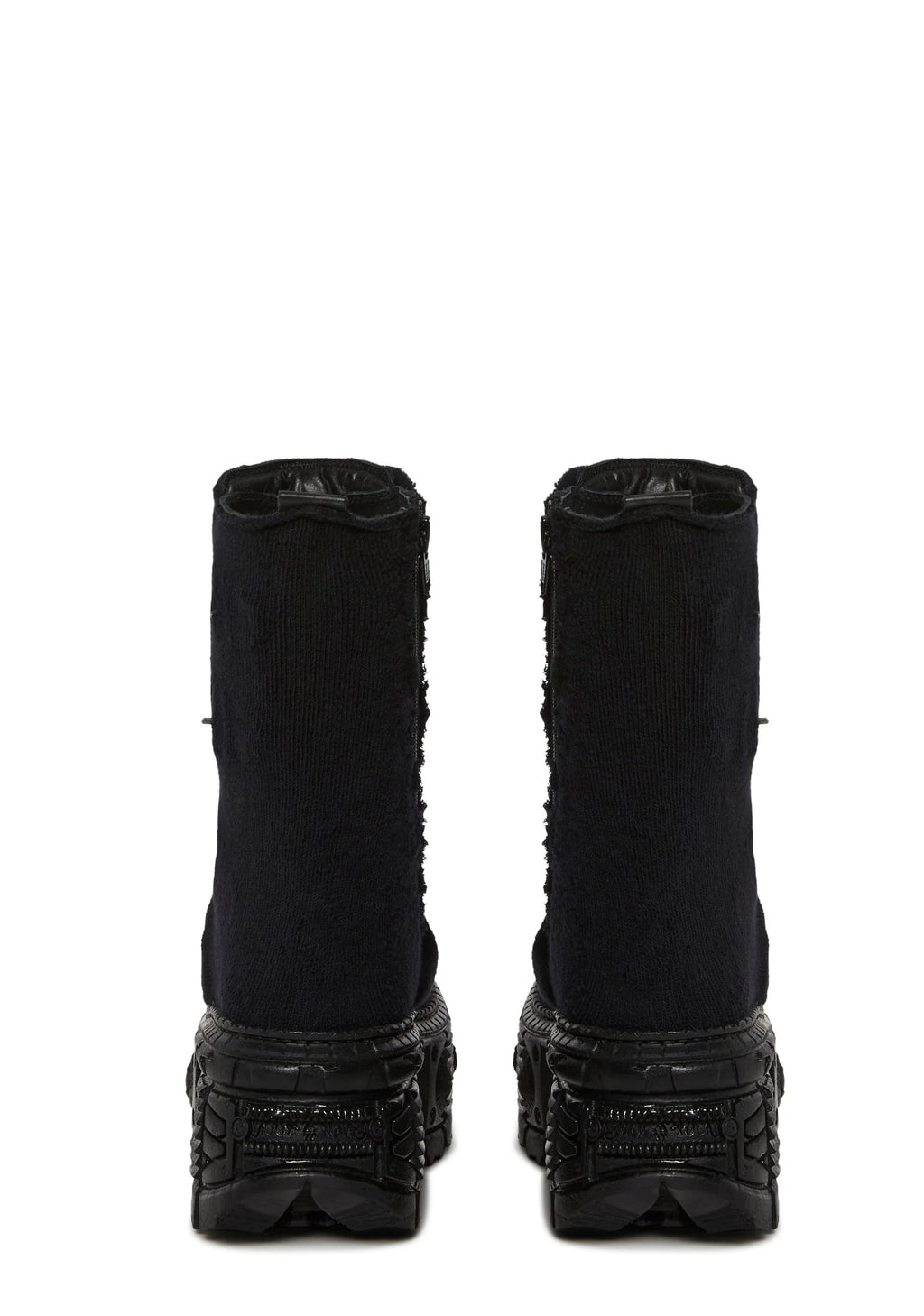 Stretch Sock Platform Boots