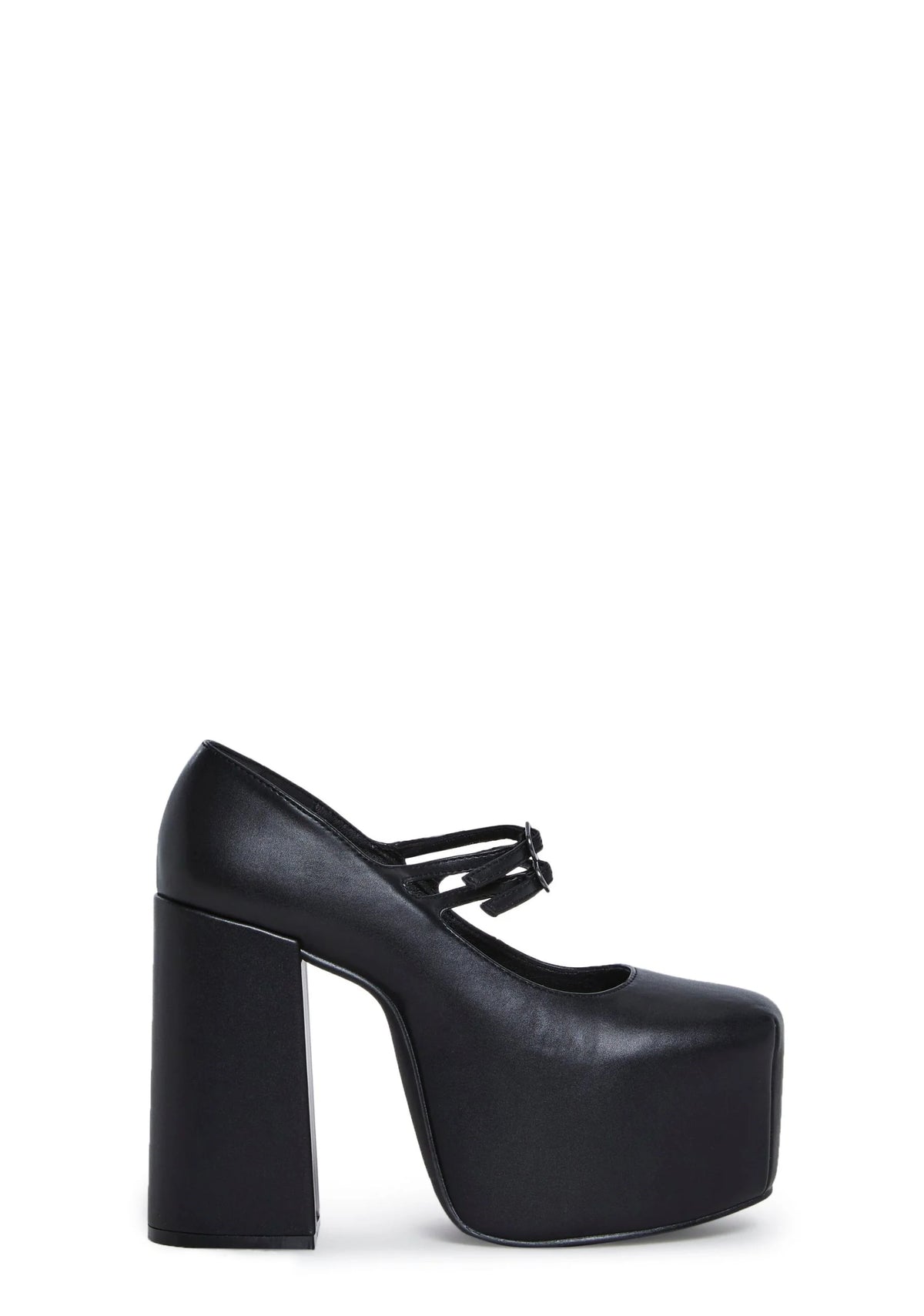 Macabre Meetup Platform Mary Janes – Black