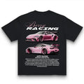 Berry Racing Auto Perfection Graphic Tee - Pink Porsche Design Shirt for Motorsport Fans - Black Edition
